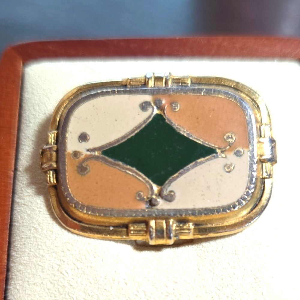 Vintage Freirich Enamel Brooch